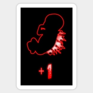 Gojira: + 1  Dorsal Fetus Red Sticker